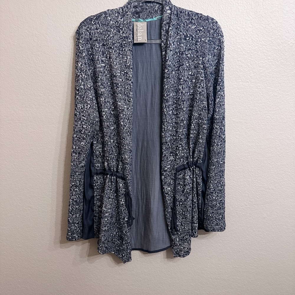 Dolan Left Coast Marled Textured Gray Cardigan